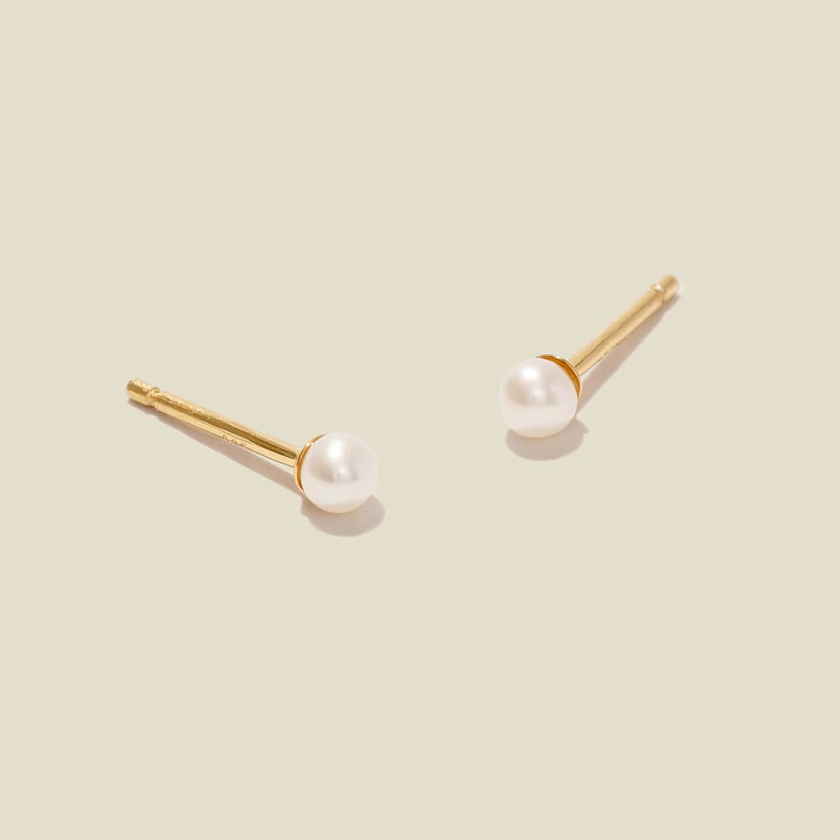 Mini Pearl Stud Earrings