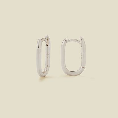 Paperclip Hoop Earrings