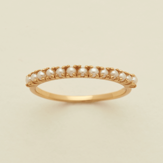 Pearl Stacking Band Ring | Final Sale