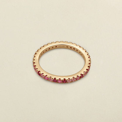 Pink Eternity Band Ring | Final Sale