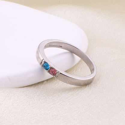 Personalized Stackable Birthstone Ring