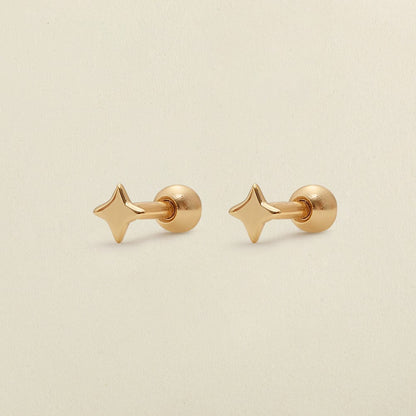 Personalized Star Stud Earrings