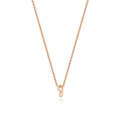 Personalized Initial Script Necklace