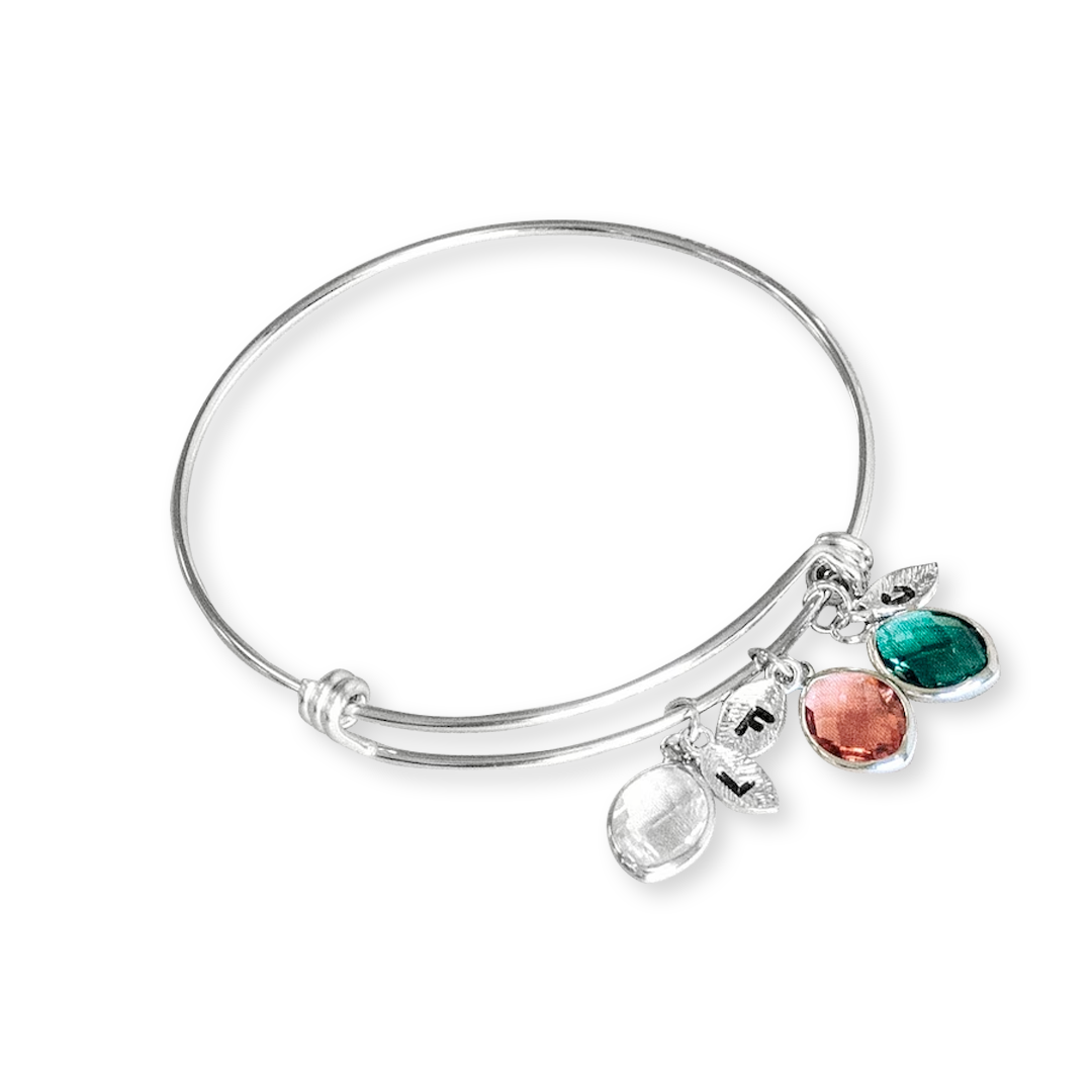 Personalized Birthstone Charm Bracelet